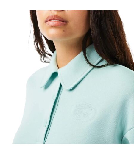 Womens/ladies relaxed fit polo sweatshirt green Lacoste