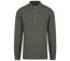 Chemise col mao en lin - Homme - PATS507 - vert kaki-1