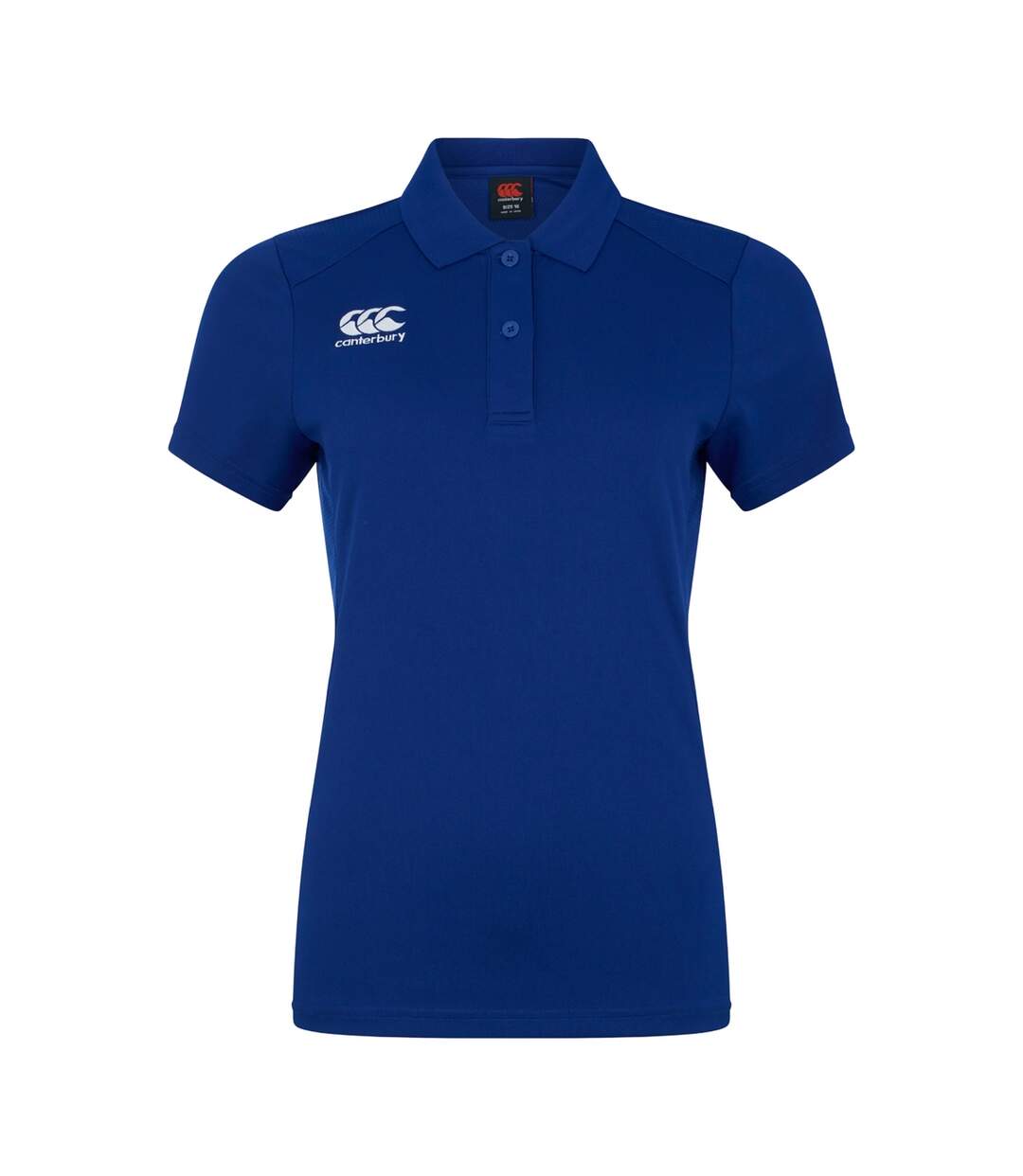 Womens/ladies Club Dry Polo Shirt Royal Blue Canterbury-1