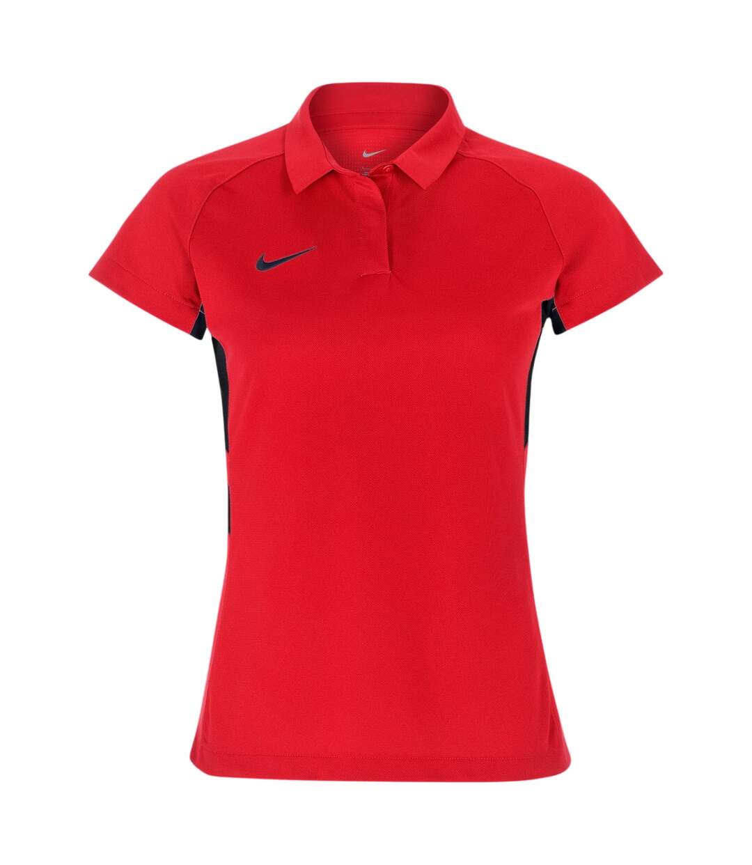 Polo Manches Raglan Femme Rouge Noir Nike-1
