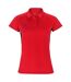 Polo Manches Raglan Femme Rouge Noir Nike-1