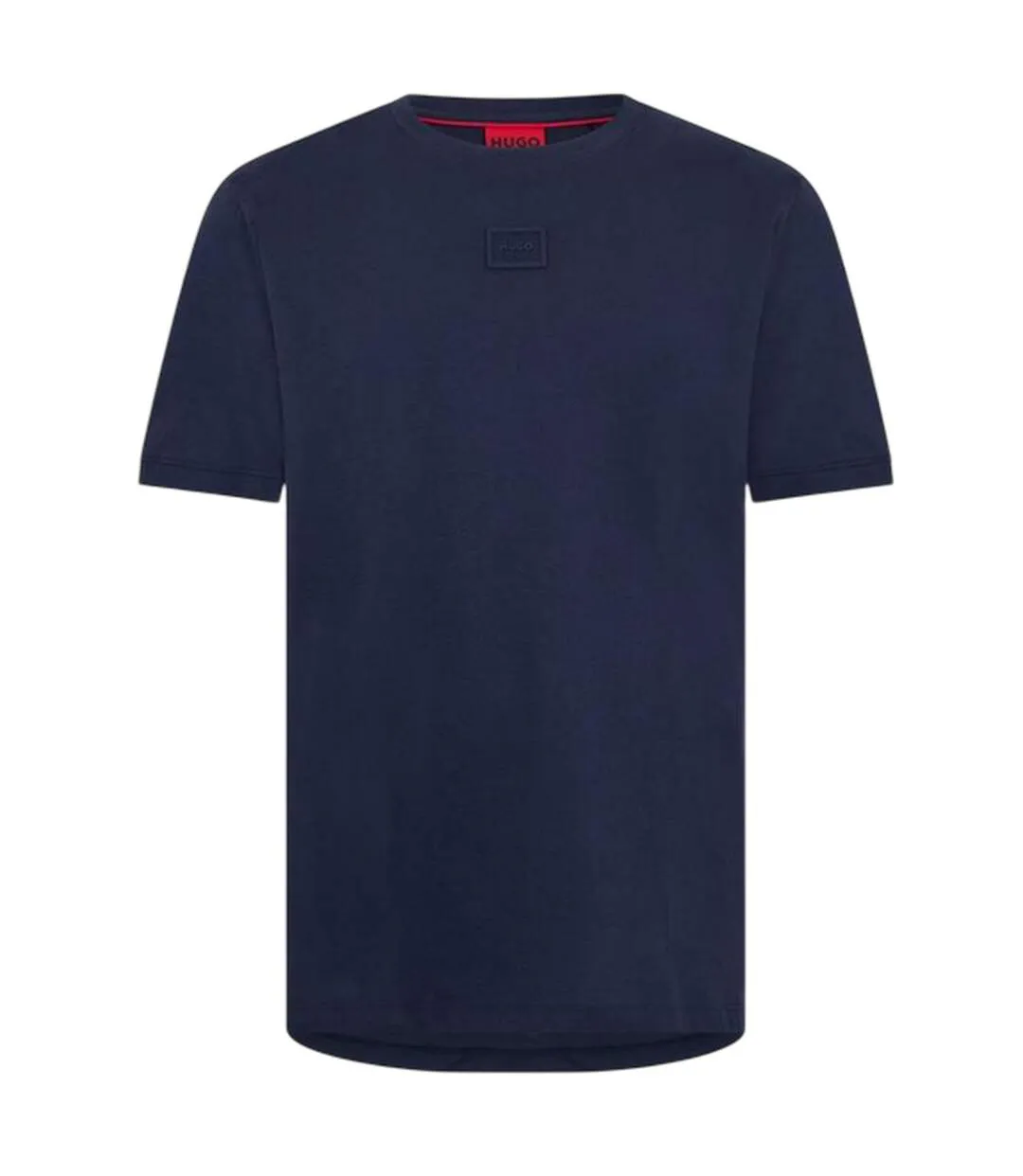 Mens Patch Logo Regular T-shirt Dark Blue Hugo-1