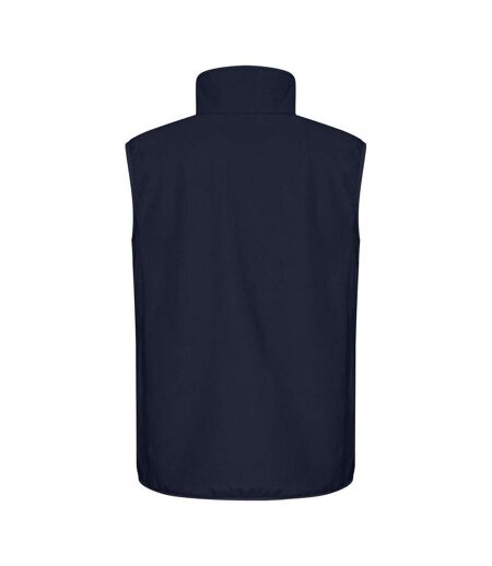 Mens Classic Soft Shell Jacket Dark Navy Clique