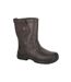 Mens Action Leather Safety Extra Wide Rigger Boots Brown Grafters-1