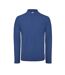 Polo Manches Longues Id.001 Homme Bleu Roi B&C-1