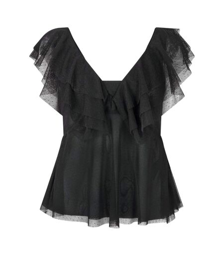 Blouse Manches Bouffantes Femme Noir Ted Baker