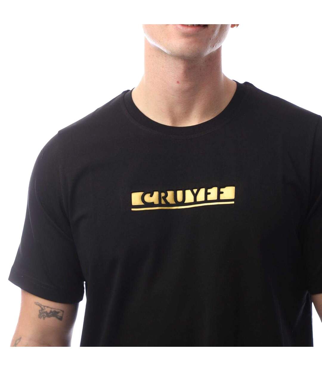 T-shirt Mauricio Homme Noir Jaune Or Cruyff-4