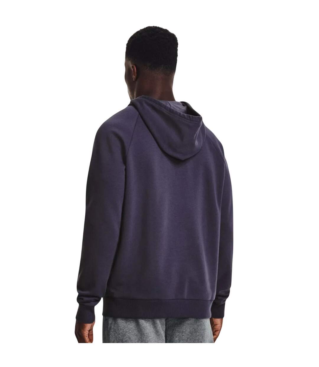 Sweat À Capuche Entraînement Style Gros Logo Rival Homme Violet Clair Under Armour-4