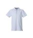 Mens heavy premium polo shirt white Clique-1