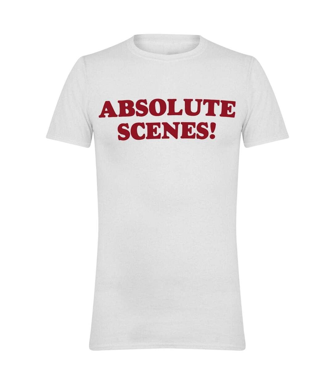 Unisex Adult Absolute Scenes Printed Cotton Jersey T-shirt White AWD-1