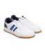 Baskets Motif/style Courbé Homme Blanc Bleu Ben Sherman-1
