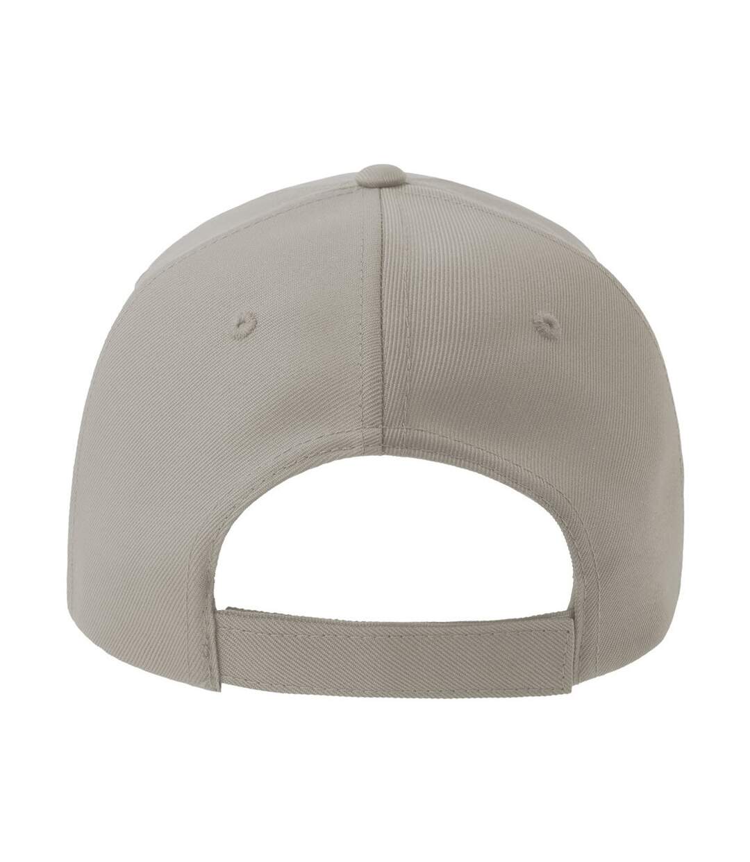 Casquette De Baseball Motif/style 5 Panneaux Recy Five Piping Adulte Gris Blanc Atlantis Headwear-2