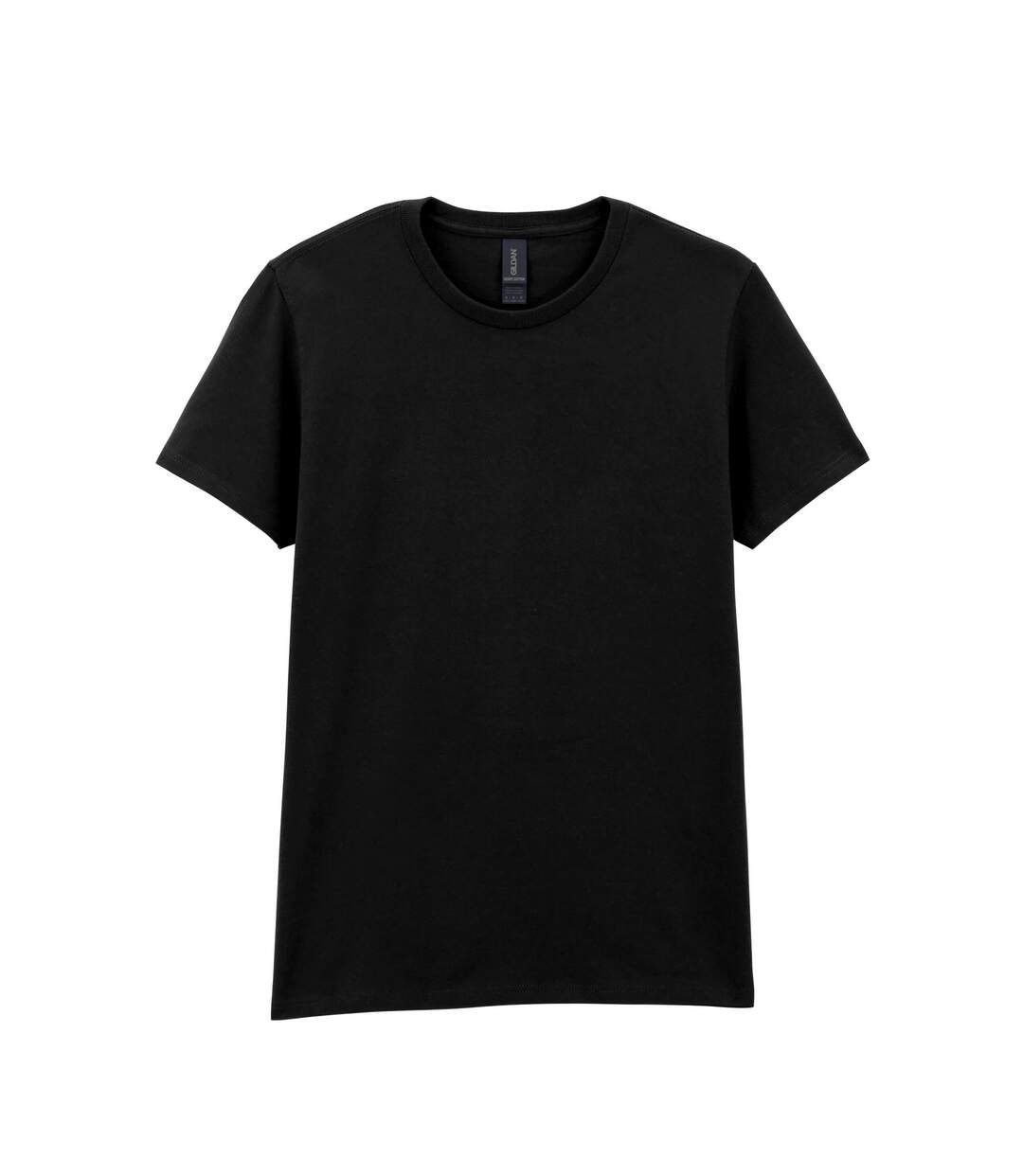 T-shirt Femme Noir Gildan-2