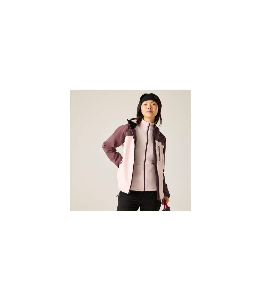 Veste À Capuche Motif/style Logo Torrek Femme Lilas Foncé Rose Pâle Dare 2B-1