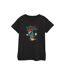 Disney T-shirt en coton Femmes/Dames Princesse Ariel Joyeux Noël (Noir) - UTBI48203-1
