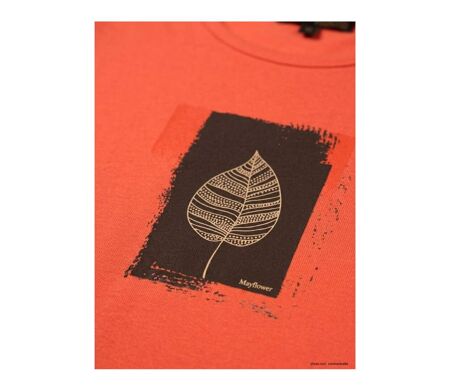 Mayflower NIKKI1 : Tee-shirt manches longues orange en coton au style vitaminé