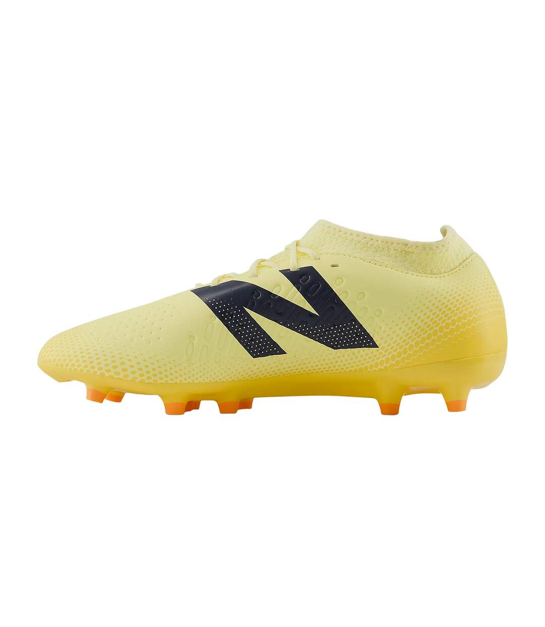 Mens Tekela V4+ Magique Gradient Knitted Collar Firm Ground Football Boots Orange Black New Balance-2