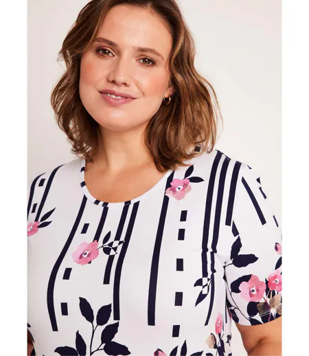 T-shirt imprimé court