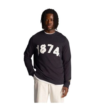 Mens 1874 Graphic Sweatshirt Navy Lyle & Scott