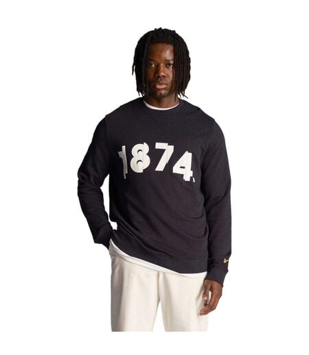 Mens 1874 Graphic Sweatshirt Navy Lyle & Scott