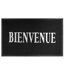 Tapis d'Entrée Maison 45x75cm Noir & Gris-1