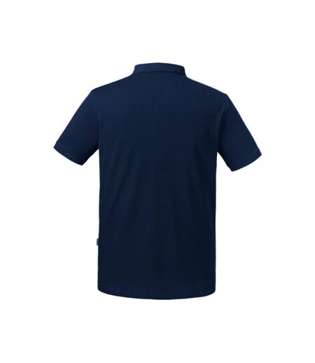 Russell Mens Pure Organic Polo (French Navy) - UTBC4664