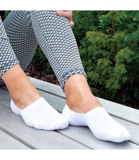 4 Pr Socquettes Femme Bambou Respirantes Invisible