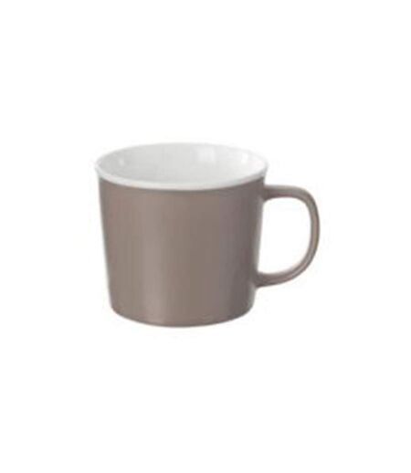 Lot de 6 Mugs en Porcelaine Nature 38cl Taupe