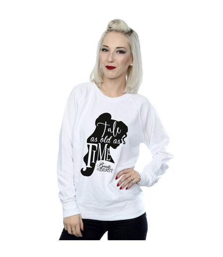 Disney Sweat-shirt Womens/Ladies Tale As Old As Time (Blanc) - UTBI32657