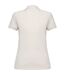 Womens/ladies pique polo shirt ivory Native Spirit