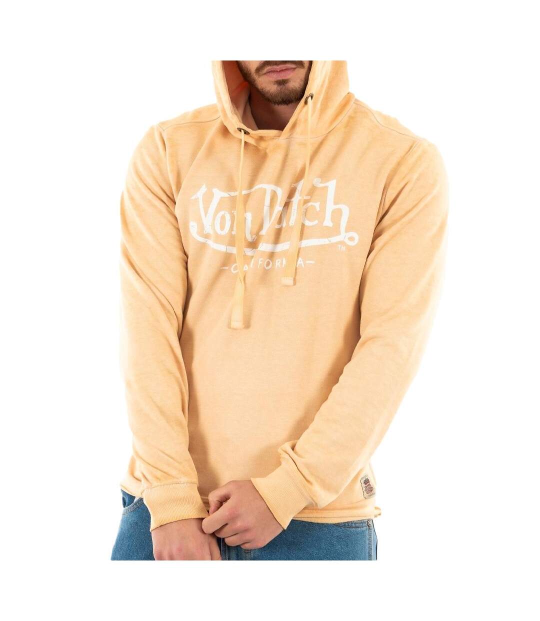 Sweat à capuche beige homme von dutch ryan-1