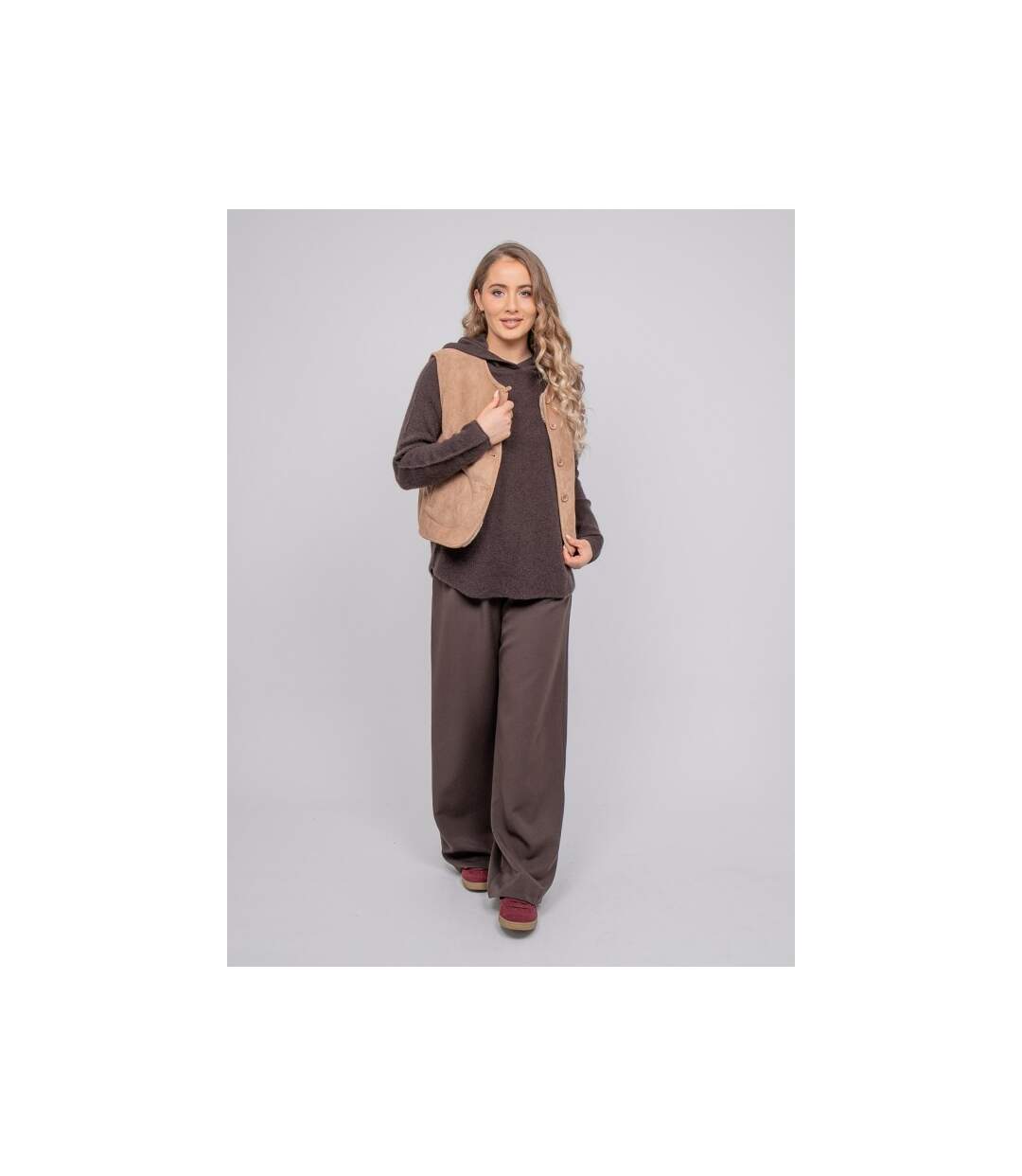 Gilet sans manches réversible effet peau lainée UPOKIA - Dona X Lisa-4
