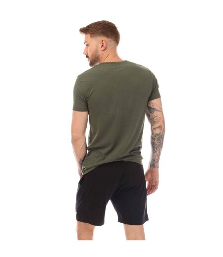 Ensemble T-shirt Et Short Oakley Homme Vert Kaki Noir Lyle & Scott