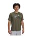 T-shirt Tech Print Fill Homme Vert Olive Under Armour-1