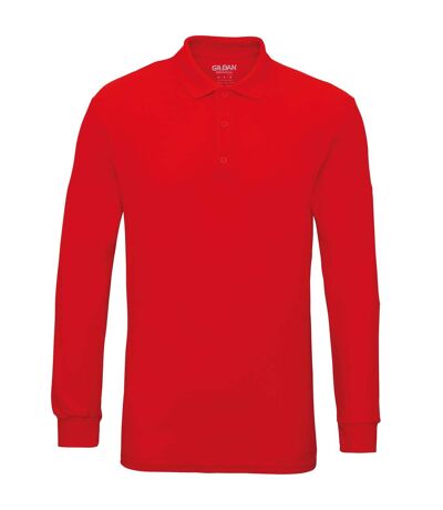 Gildan Mens Long Sleeve Premium Cotton Double Pique Polo Shirt (Royal) - UTRW4740