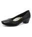 Boulevard Womens/Ladies Low Heel Plain Court Shoes (Black) - UTDF415