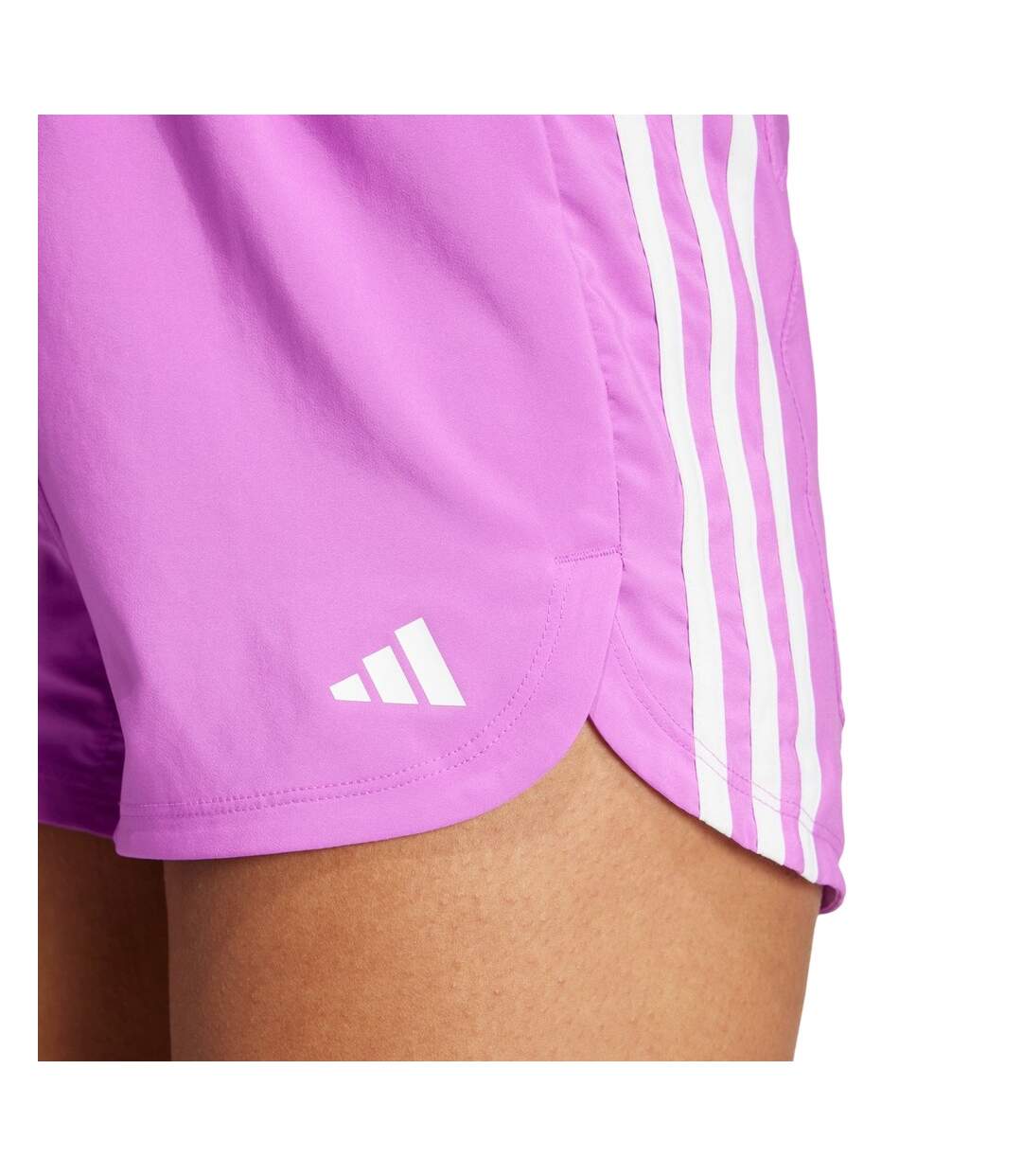 Short Style 3 Rayures Pacer Femme Violet Clair Adidas-4