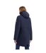 Doudoune Imperméable Unie À Capuche Ajustable Melissa Femme Bleu Marine Trespass-3
