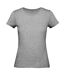 Womens/ladies organic t-shirt sports grey B&C