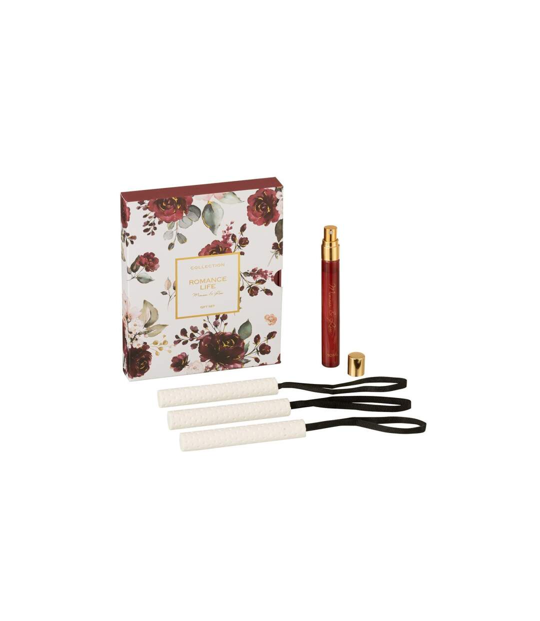 Lot de 3 Suspensions Parfumées Romance Life 14cm Mimosa & Rose-1