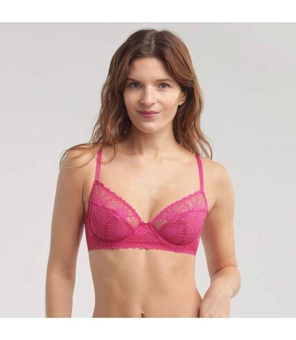 Soutien-gorge emboitant en tulle et dentelle Fais-moi une fleur