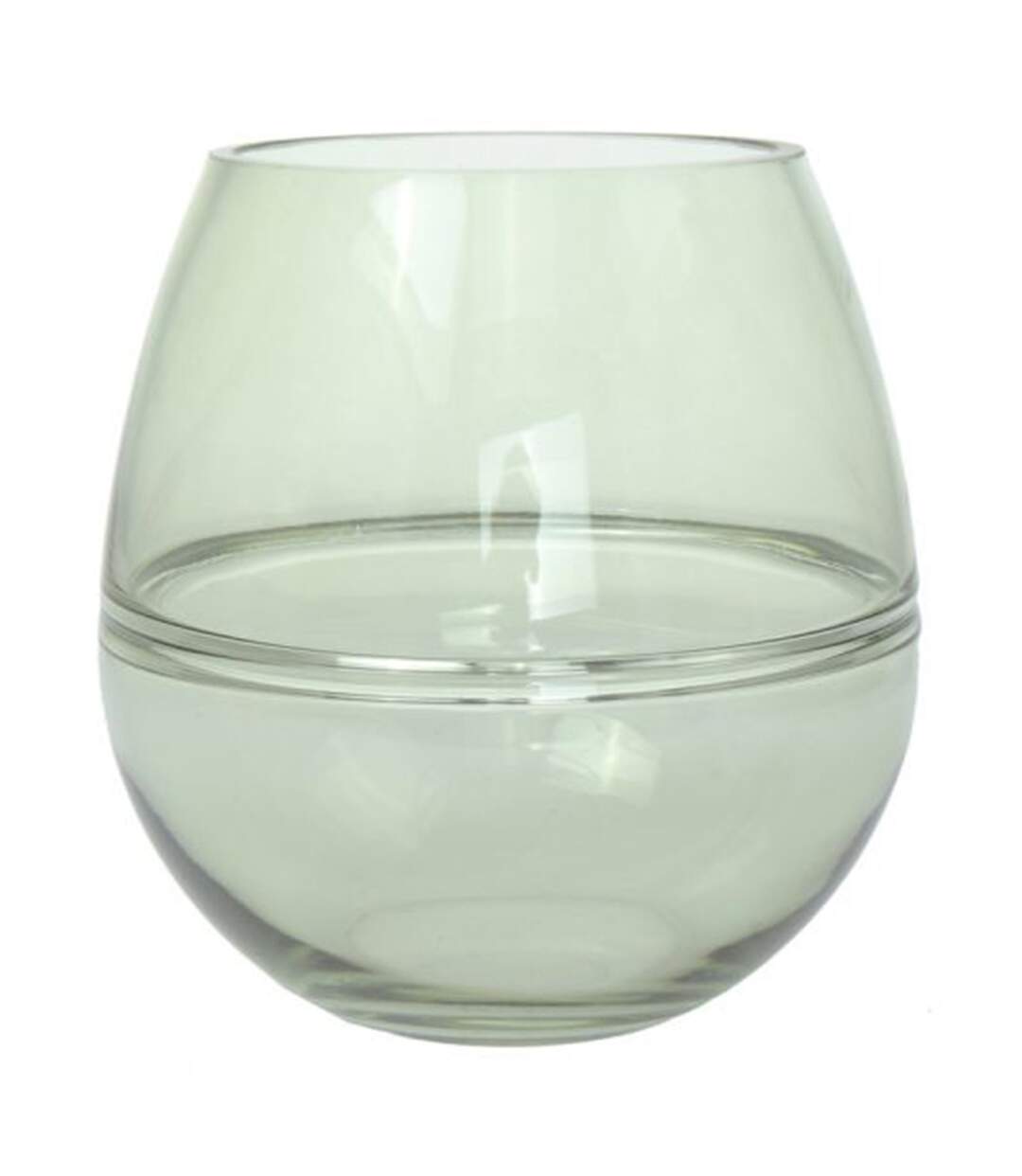 Vase Design en Verre Soufflé Diney 17cm Vert-1