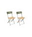 Lot de 2 Chaises Pliantes Bella Vita 81cm Kaki