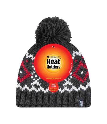 Bonnet Homme Thermique Doublé Polaire avec Pompon