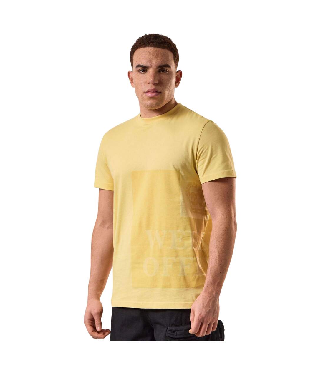 T-shirt Style Imprimé Ryan Large Prison Homme Jaune Weekend Offender-1