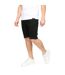 Mens Youlgreeve Denim Belted Shorts Black Wash Crosshatch-1