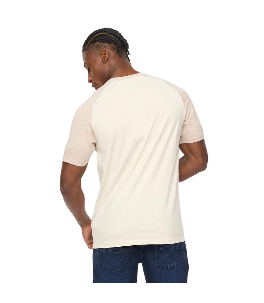 T-shirt Bretsby Homme Beige Crosshatch-3