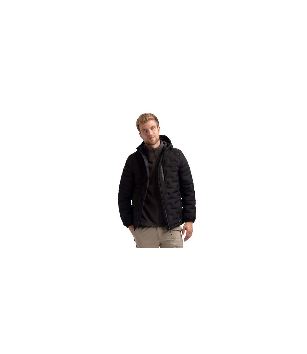 Mens Jaymes Waterproof Jacket Black Trespass-1