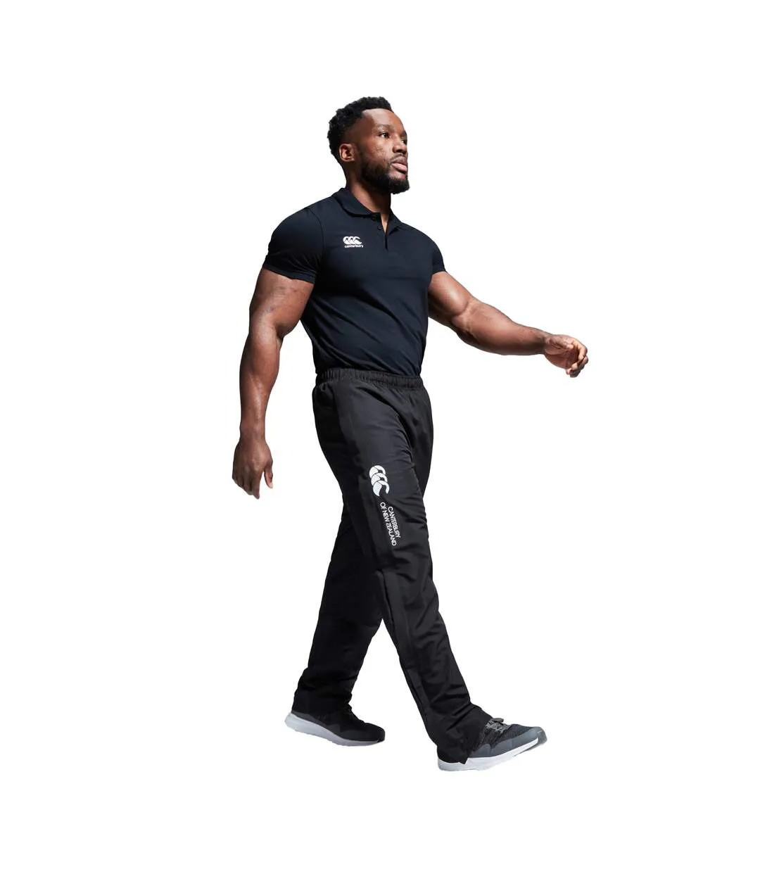 Mens Stadium Open Hem Tracksuit Bottoms Black Canterbury-4