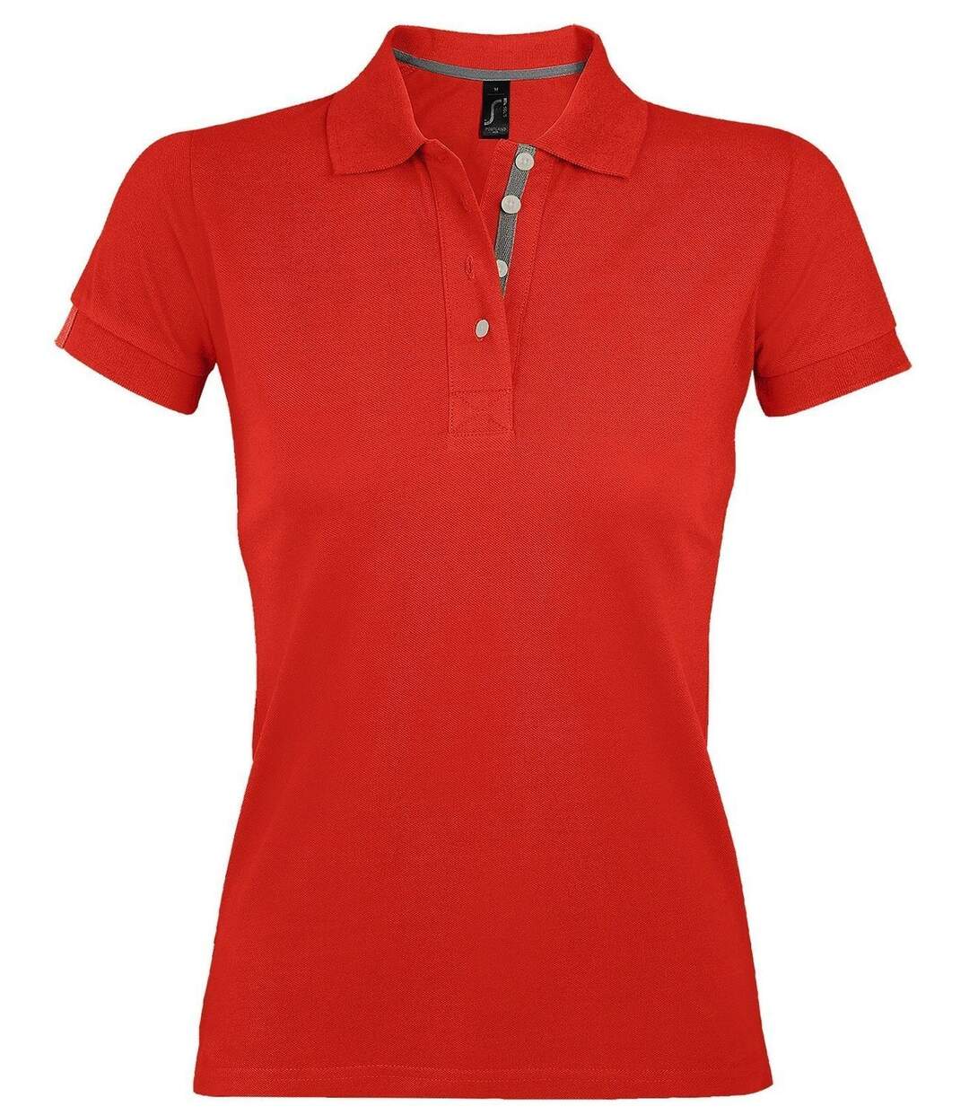 Polo manches courtes - Femme - 00575 - rouge-2